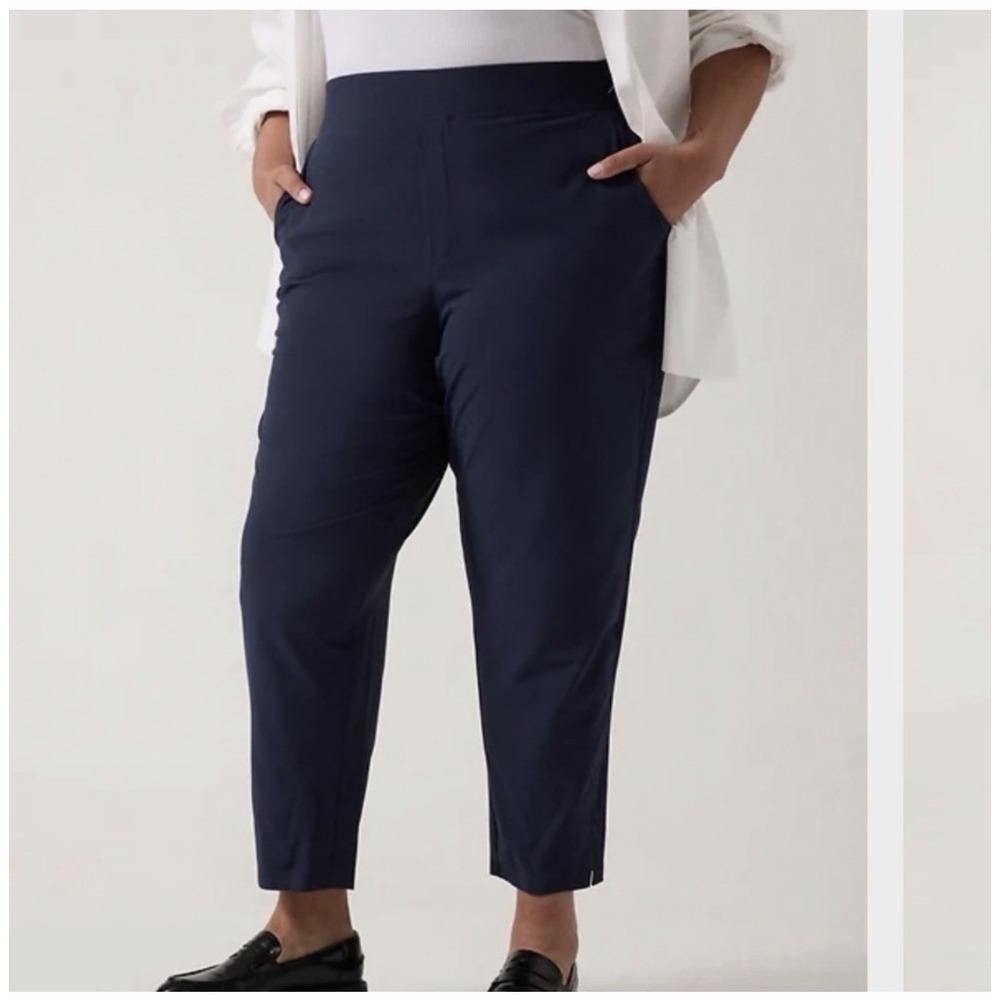NWOT Athleta Endless High Rise Pant Navy Plus Size 24 Workout Athleisure